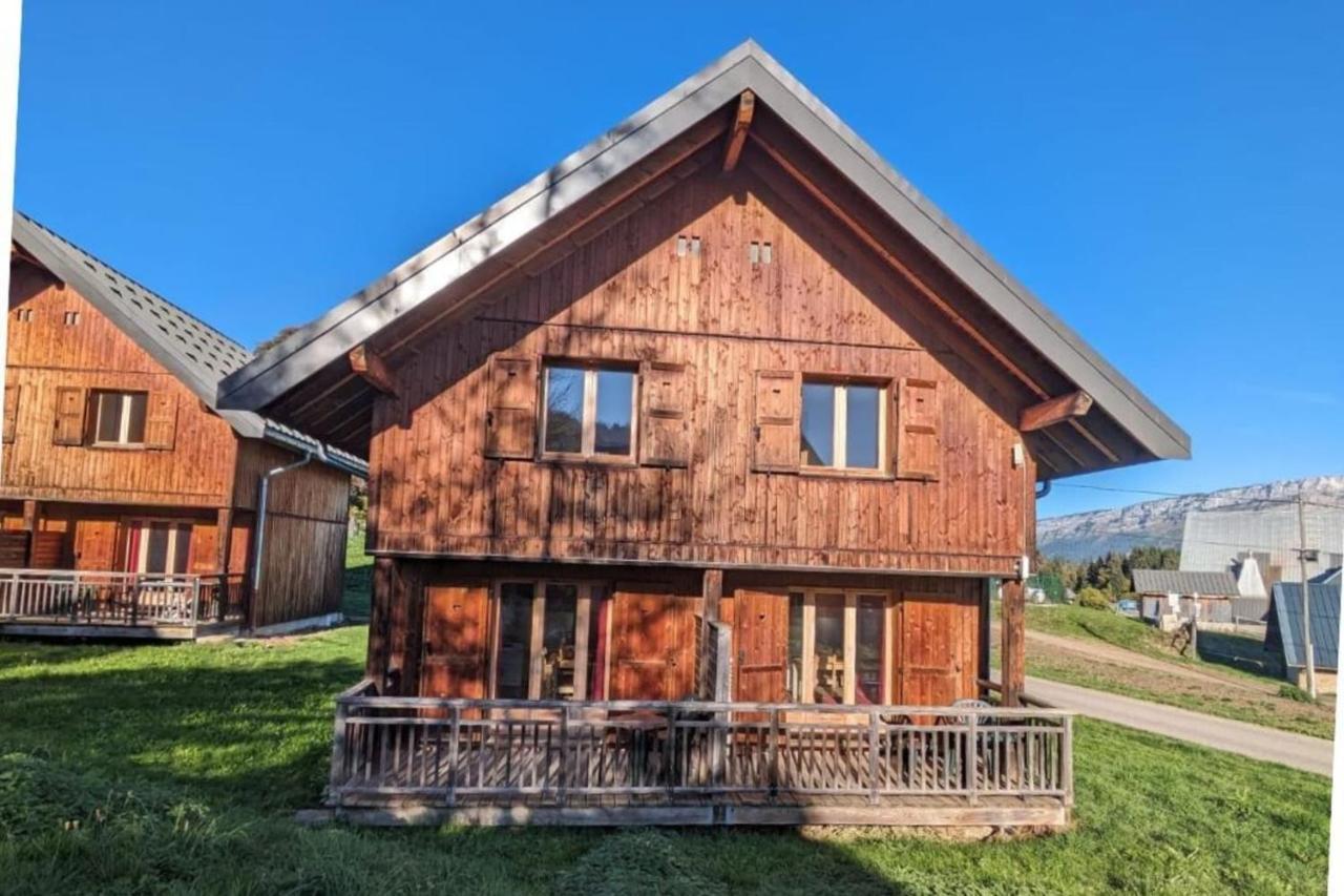 Chalet Moeki Acces Piscine Sauna Les Déserts Eksteriør bilde